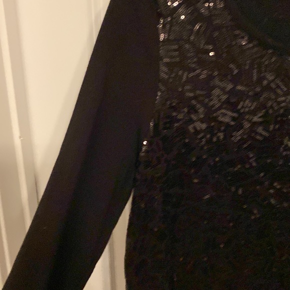 Kensie Black Sequin Dress - Picture 4 of 7